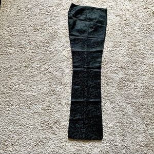 Black Chinese brocade silk pants
